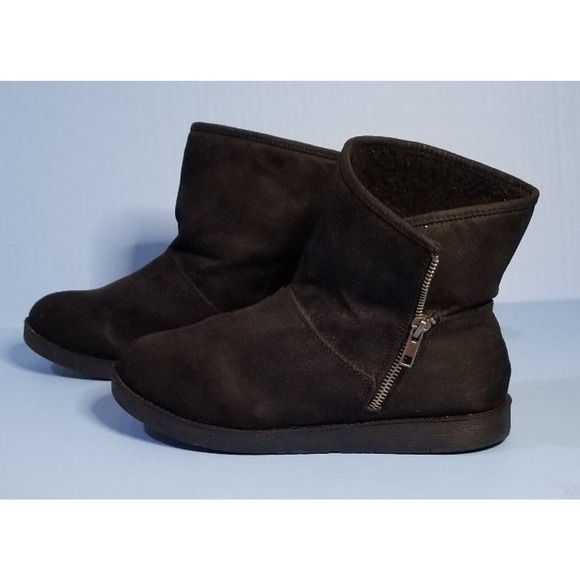 Womens SUEDE BOOTS WITH ZIPPER - Picture 3 of 9